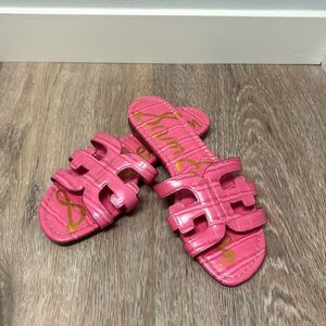 Sam Edelman Pink Bay Slip On Sandal Women’s Size 8.5 Resort Wear Beach Casual